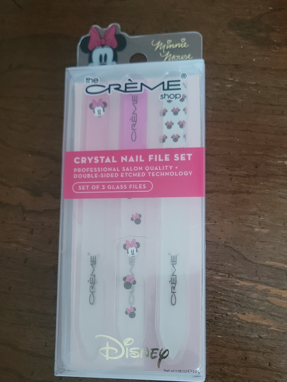 Creme shop crystal nail file set Minnie Mouse